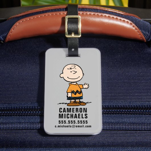 pinda's | Charlie Brown Bagagelabel (Voorkant Insitu 2)