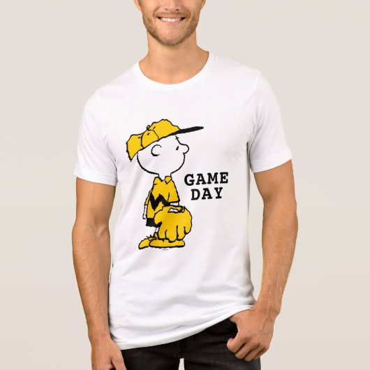 pinda's | Charlie Brown Baseball Game Tri-Blend Shirt (Voorkant)