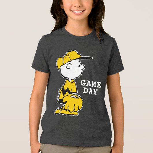 pinda's | Charlie Brown Baseball Game Tri-Blend Shirt (Voorkant)