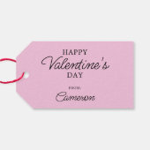 pinda's | Charlie Brown be My Valentijn Cadeaulabel (Achterkant Horizontaal)