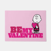 pinda's | Charlie Brown be My Valentijn Deurmat (Voorkant)