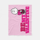 pinda's | Charlie Brown be My Valentijn Fleece Deken (Voorkant)
