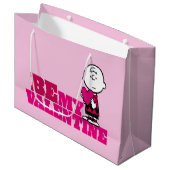 pinda's | Charlie Brown be My Valentijn Groot Cadeauzakje (Voorkant Gekanteld)
