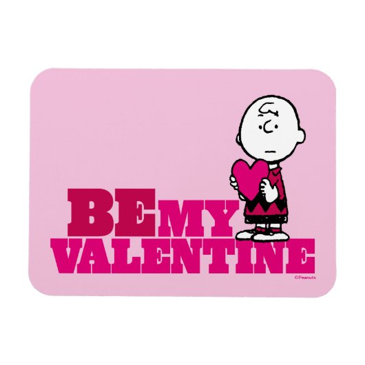 pinda's | Charlie Brown be My Valentijn Magneet (Horizontaal)