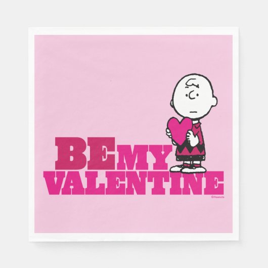 pinda's | Charlie Brown be My Valentijn Servet (Voorkant)
