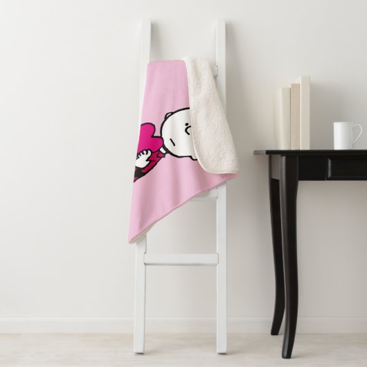 pinda's | Charlie Brown be My Valentijn Sherpa Deken (In situ)