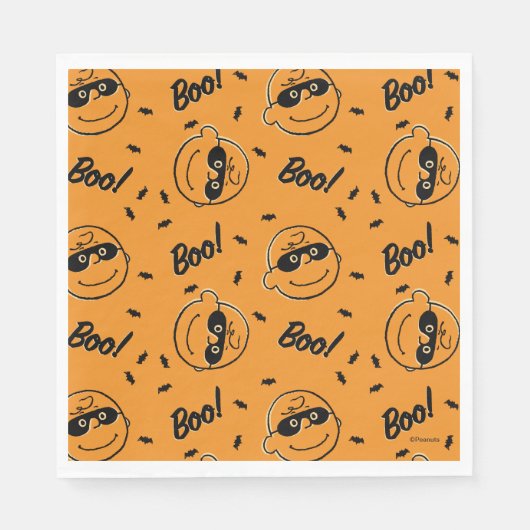 pinda's | Charlie Brown Boo! Patroon Servet (Voorkant)
