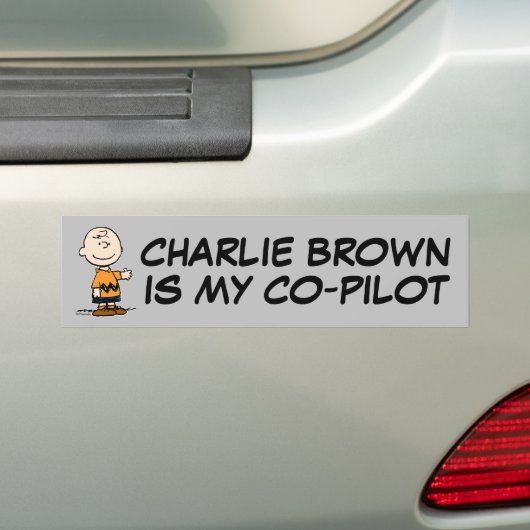 pinda's | Charlie Brown Bumpersticker (Op auto)