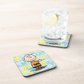 pinda's | Charlie Brown Comic Pattern Bier Onderzetter (Rechterzijde)