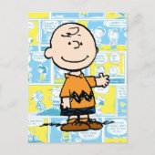 pinda's | Charlie Brown Comic Pattern Briefkaart (Voorkant)