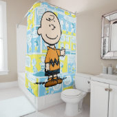 pinda's | Charlie Brown Comic Pattern Douchegordijn (In situ)
