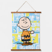 pinda's | Charlie Brown Comic Pattern Hangend Wandkleed (Voorkant)