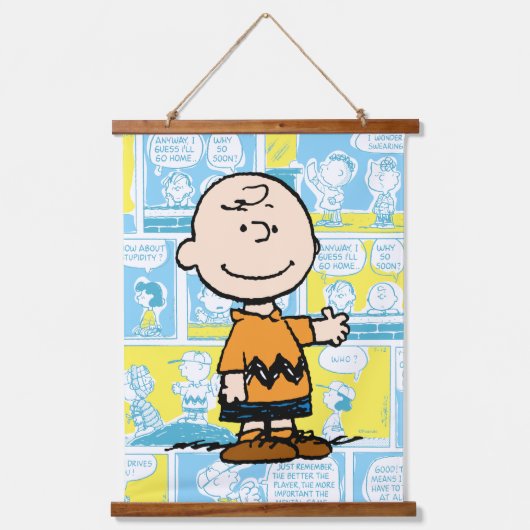 pinda's | Charlie Brown Comic Pattern Hangend Wandkleed (Voorkant)