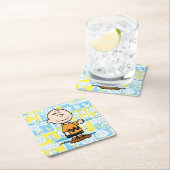 pinda's | Charlie Brown Comic Pattern Kartonnen Onderzetters (Insitu)