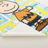 pinda's | Charlie Brown Comic Pattern Sherpa Deken (3/4)