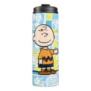 pinda's   Charlie Brown Comic Pattern Thermosbeker
