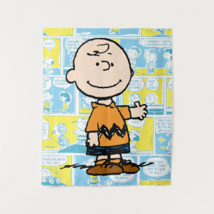 pinda's   Charlie Brown Comic Pattern Wandkleed