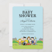 pinda's | Charlie Brown en Gang Baby shower Kaart (Voorkant)