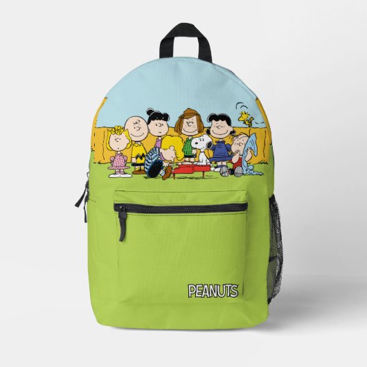 pinda's | Charlie Brown en Gang Bedrukte Rugzak (Voorkant)