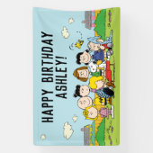 pinda's | Charlie Brown en Gang Birthday Banner (Verticaal)