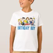 pinda's | Charlie Brown en Gang Birthday Boy T-shirt (Voorkant)