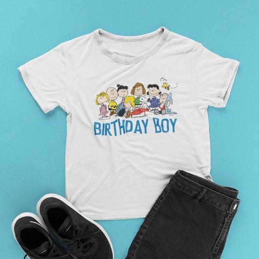 pinda's | Charlie Brown en Gang Birthday Boy T-shirt