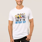 pinda's | Charlie Brown en Gang - Birthday Dad Tri-Blend Shirt (Voorkant)