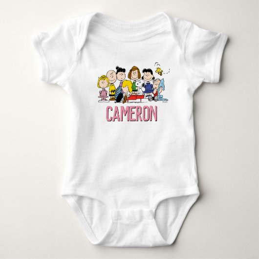 pinda's | Charlie Brown en Gang Birthday Girl Romper (Voorkant)