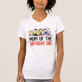 pinda's | Charlie Brown en Gang - Birthday Mam T-shirt (Voorkant)