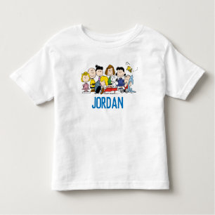 pinda's Charlie Brown en Gang Jouw namen toevo Kinder Shirts