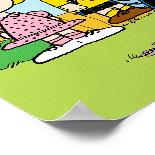 pinda's | Charlie Brown en Gang | Jouw namen toevo Poster (Hoek)