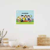 pinda's | Charlie Brown en Gang | Jouw namen toevo Poster (Keuken)