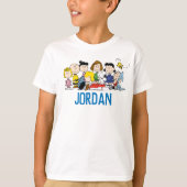 pinda's | Charlie Brown en Gang | Jouw namen toevo T-shirt (Voorkant)