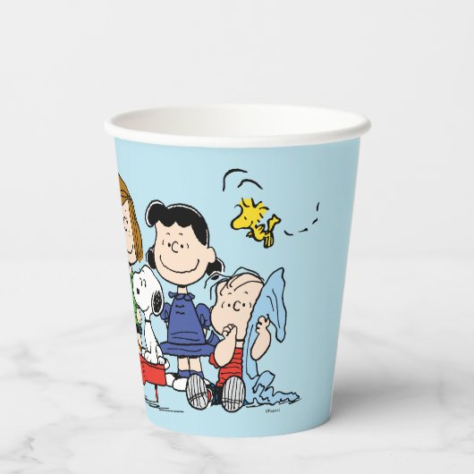 pinda's | Charlie Brown en Gang Papieren Bekers (Achterkant)