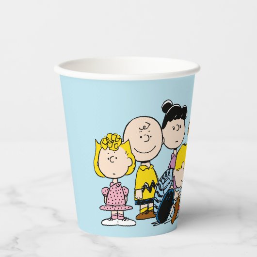 pinda's | Charlie Brown en Gang Papieren Bekers (Voorkant)