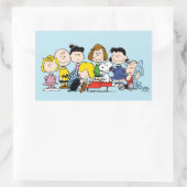 pinda's | Charlie Brown en Gang Rechthoekige Sticker (Tas)