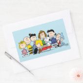 pinda's | Charlie Brown en Gang Rechthoekige Sticker (Envelop)