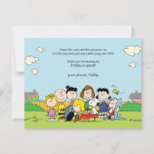 pinda's | Charlie Brown & Gang Birthday Dank u Kaart (Voorkant)