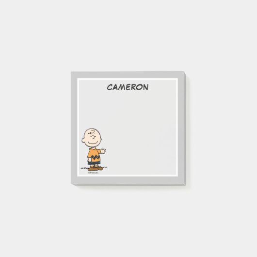 pinda's | Charlie Brown | Jouw namen toevoegen Post-it® Notes (Voorkant)