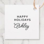 pinda's | Charlie Brown-kerstlampjes Bedankjes Labels (Achterkant)