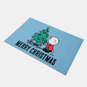 pinda's | Charlie Brown-kerstlampjes Deurmat (Schuin)