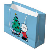 pinda's | Charlie Brown-kerstlampjes Groot Cadeauzakje (Voorkant Gekanteld)