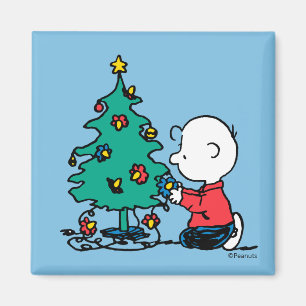 pinda's   Charlie Brown-kerstlampjes Magneet