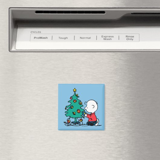 pinda's | Charlie Brown-kerstlampjes Magneet (Insitu (Vaatwasser))