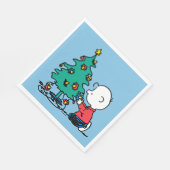 pinda's | Charlie Brown-kerstlampjes Servet (Hoek)