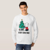 pinda's | Charlie Brown-kerstlampjes T-shirt (Voorkant volledig)