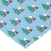 pinda's | Charlie Brown-kerstlampjes Tafelkleed (Gekanteld)