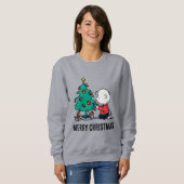 pinda's | Charlie Brown-kerstlampjes Trui (Voorkant volledig)