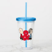 pinda's | Charlie Brown & Linus Acryl Drinkbeker (Voorkant)