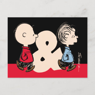 pinda's   Charlie Brown & Linus Briefkaart